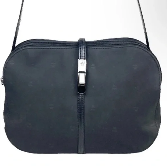 MCM Shoulder Bag Black NYLON Authentic